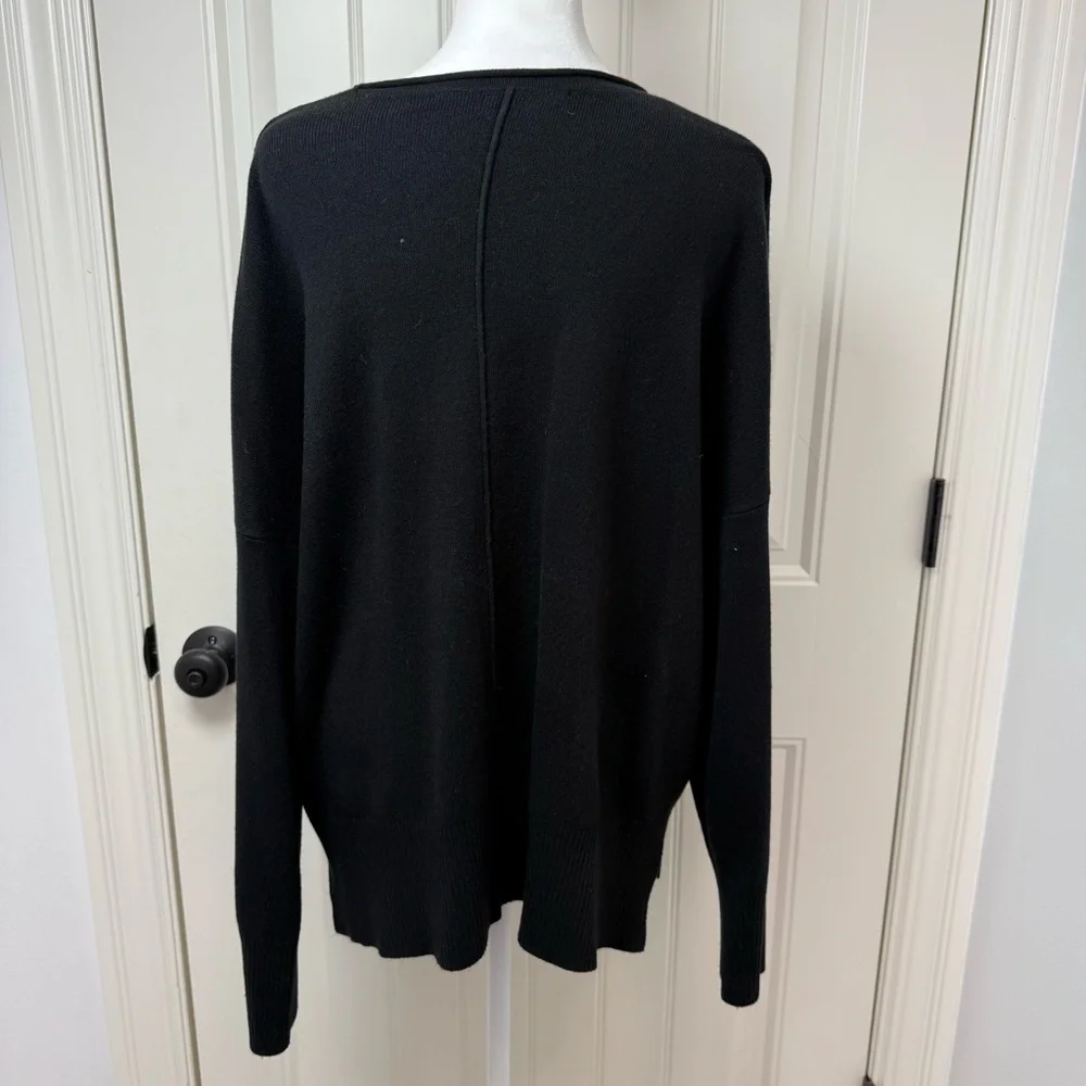 French Connection Black Long Sleeve Sweater - Picture 3 of 4